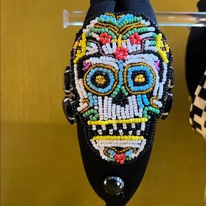Beaded SugarSkull Headband dios de los muertos day of the dead